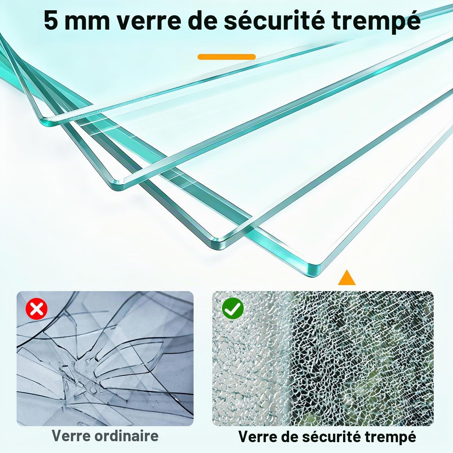 Paroi de douche Walk-In 120×200 cm Argent, 5 mm Verre de sécurité ESG avec cadre complet en aluminium, plage de réglage 0–10 mm, séparation de douche installable à gauche/droite