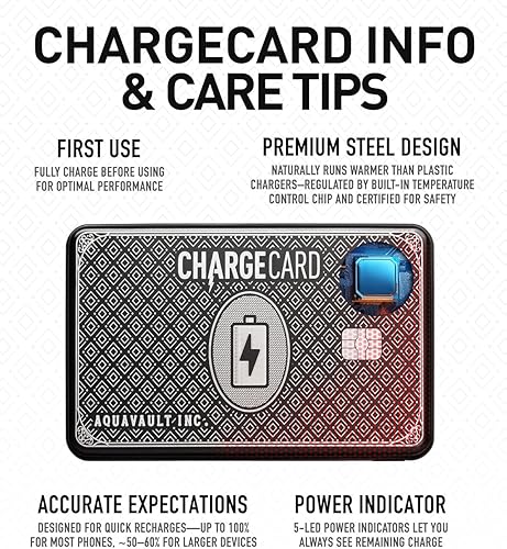 Miniatura 6 de AquaVault Chargecard Magsafe - Cargador portátil de 5000 mAh 20 W de carga rápida, banco de energía magnético, batería ultradelgada compatible con