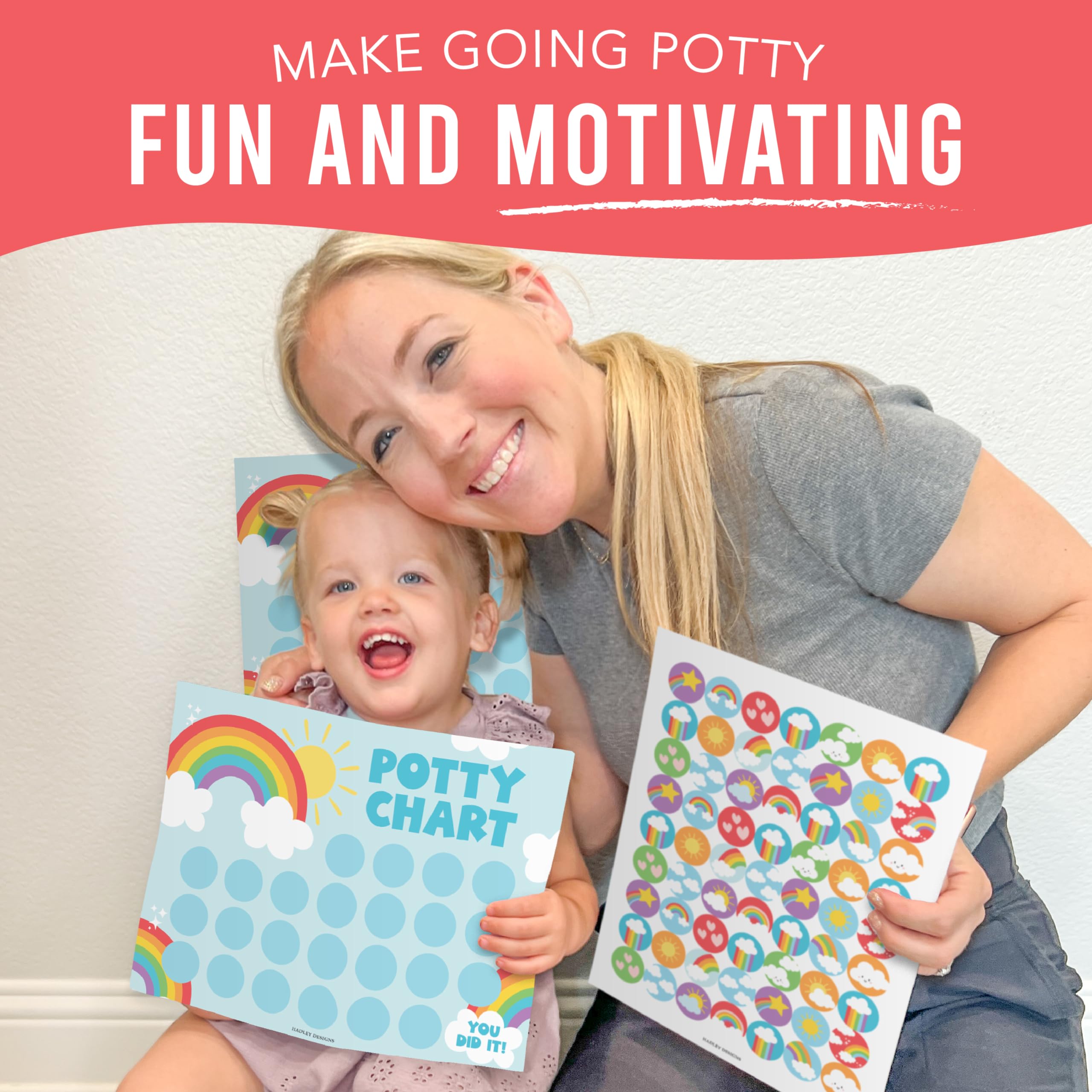 Snapklik.com : Rainbow Potty Training Chart For Toddler Girls - Potty ...
