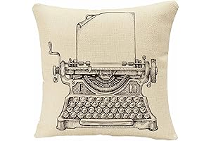 IBILIU Vintage Music Typewriter Pillow Covers
