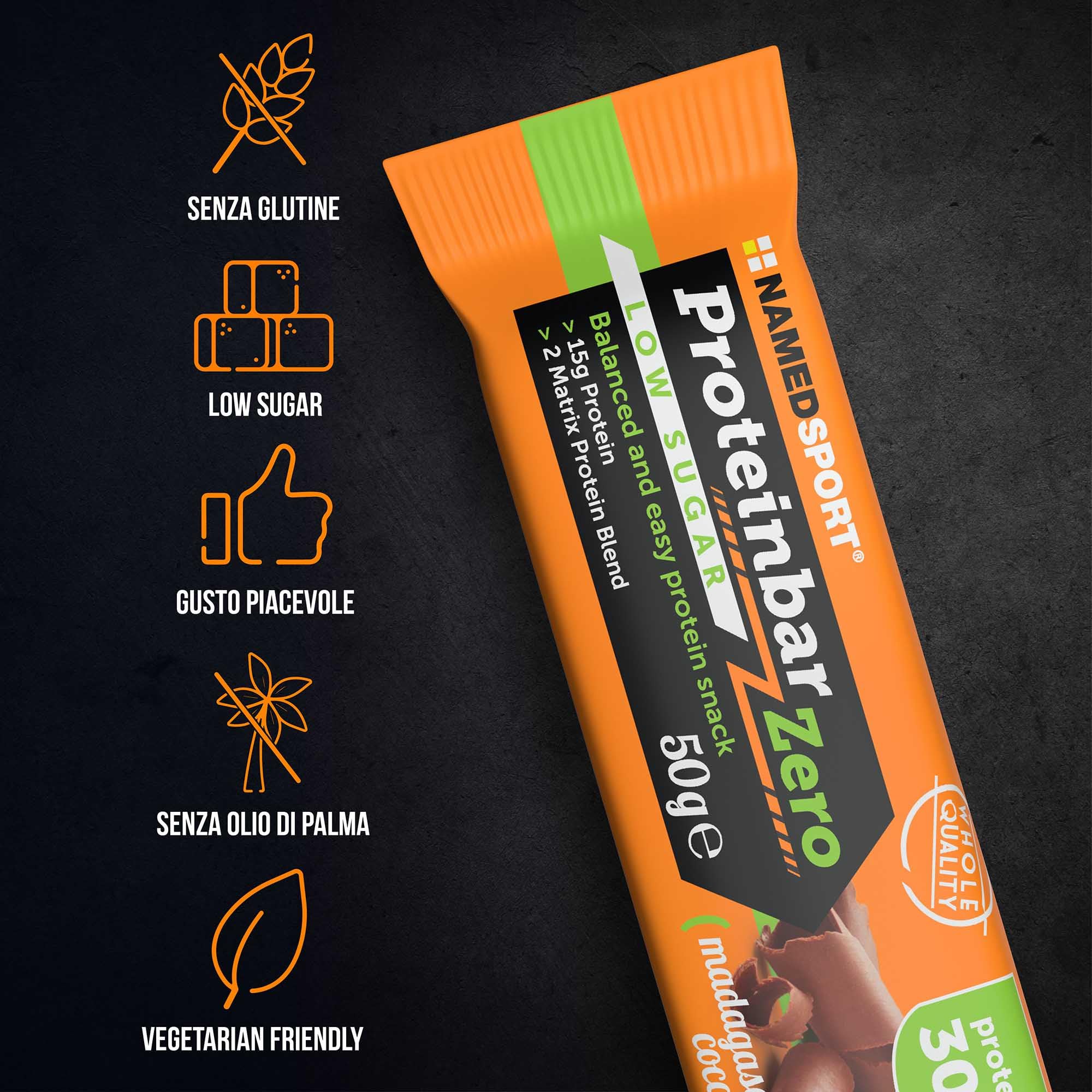 NAMEDSPORT PROTEINBAR ZERO Madagascar Dream Cocoa - 12 x 50g