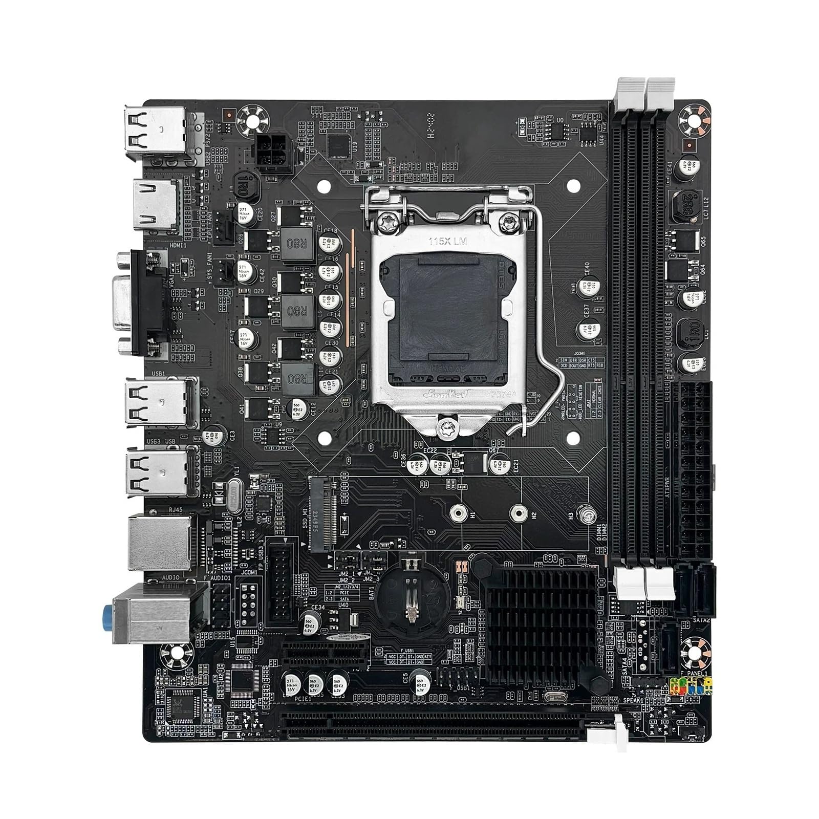 H61 Motherboard LGA 1155 DDR3 Core CPUs 2nd and 3rd Generations Supports M.2 NVME SDD