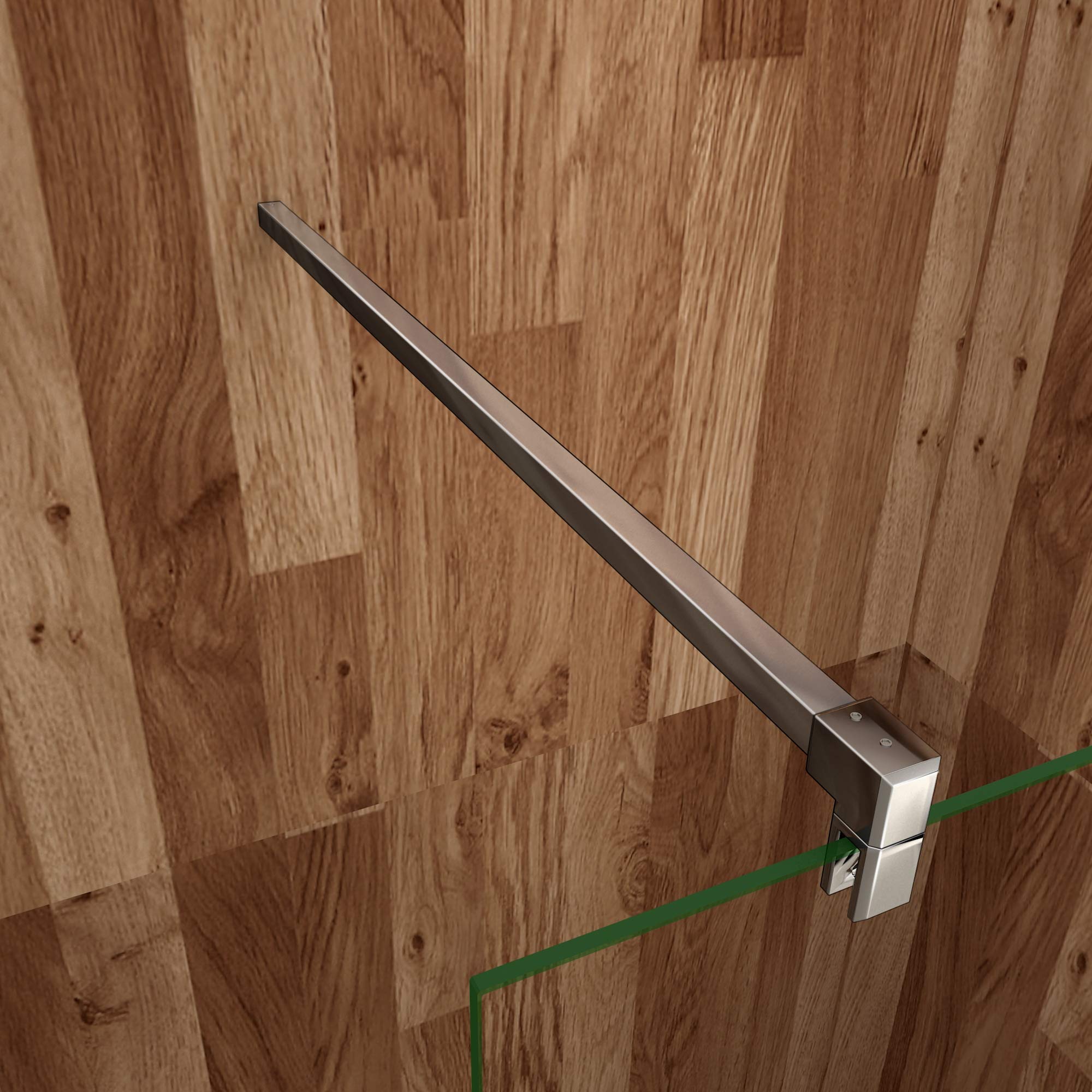 AICA Parete Doccia 70x200cm Fissa Walk in vetro 8mm Barra Tagliabile: 90cm