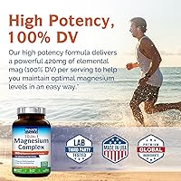 Vista 5 de Innate Vitality 10-in-1 Magnesium Complex 960mg, 420mg Elemental Mag per Serving, with Magnesium Glycinate, Citrate, Malate, and More, Sleep