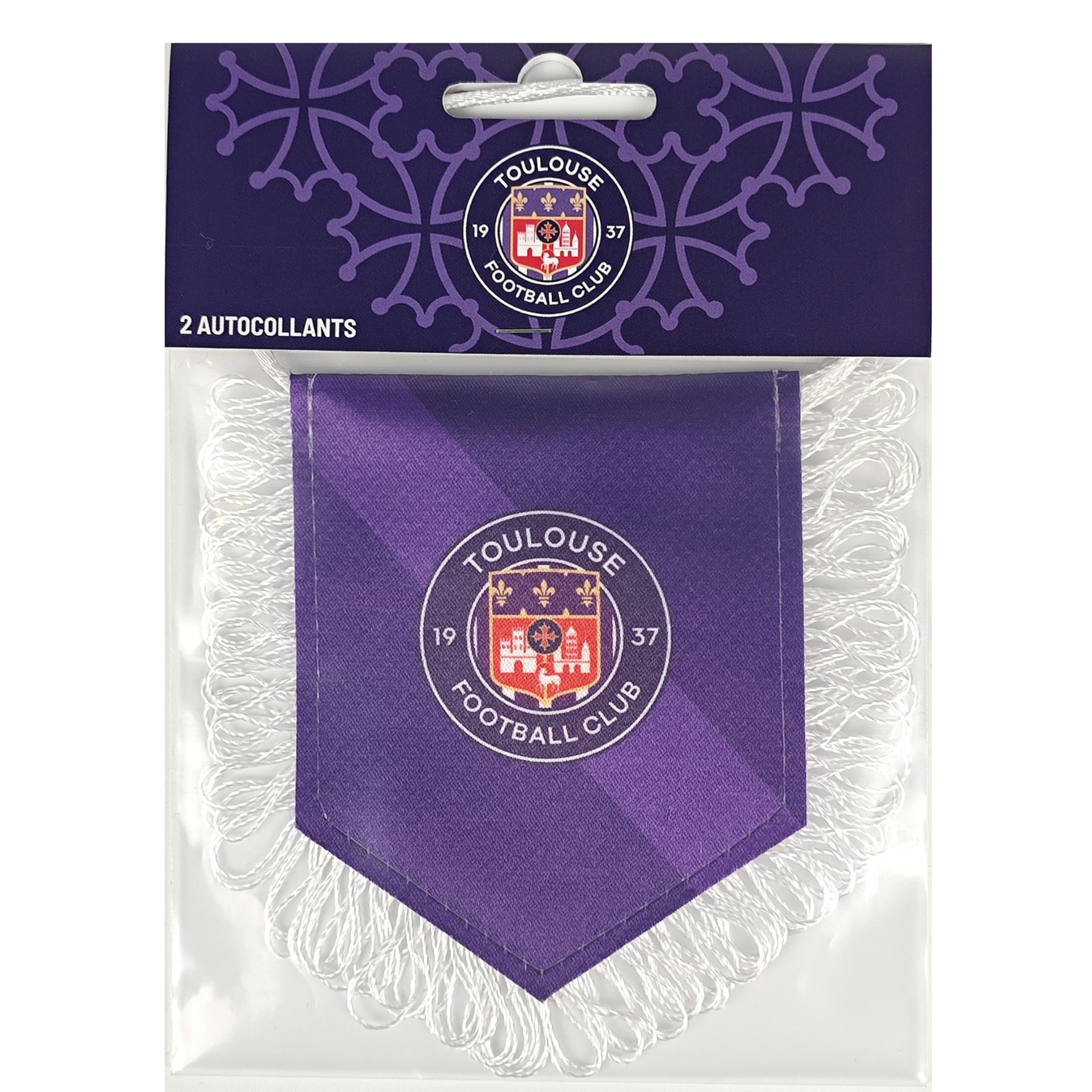 Fanion TFC Toulouse Football Club Officiel 10 x 8 cm