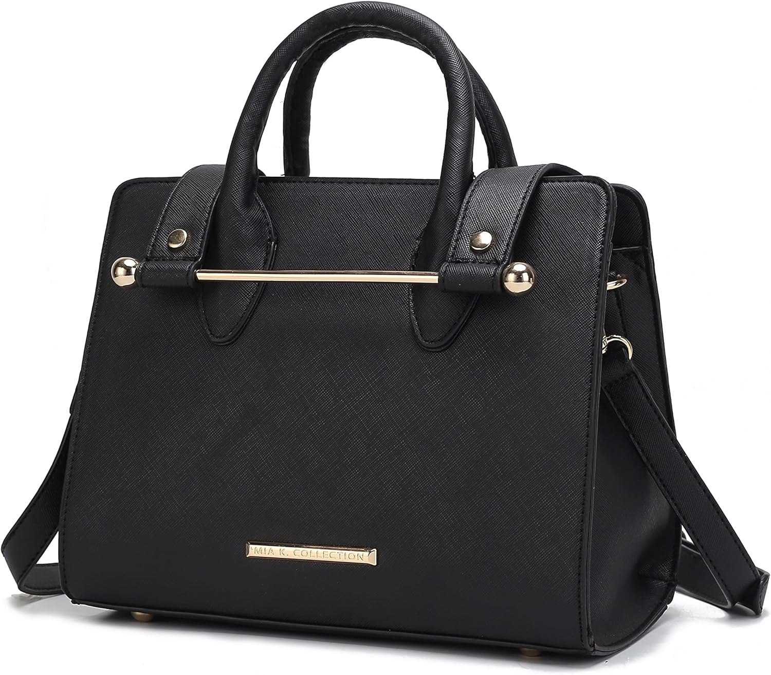 MKF Collection Crossbody Shoulder Handbag for Women, Vegan Leather Top-Handle Satchel Purse bag