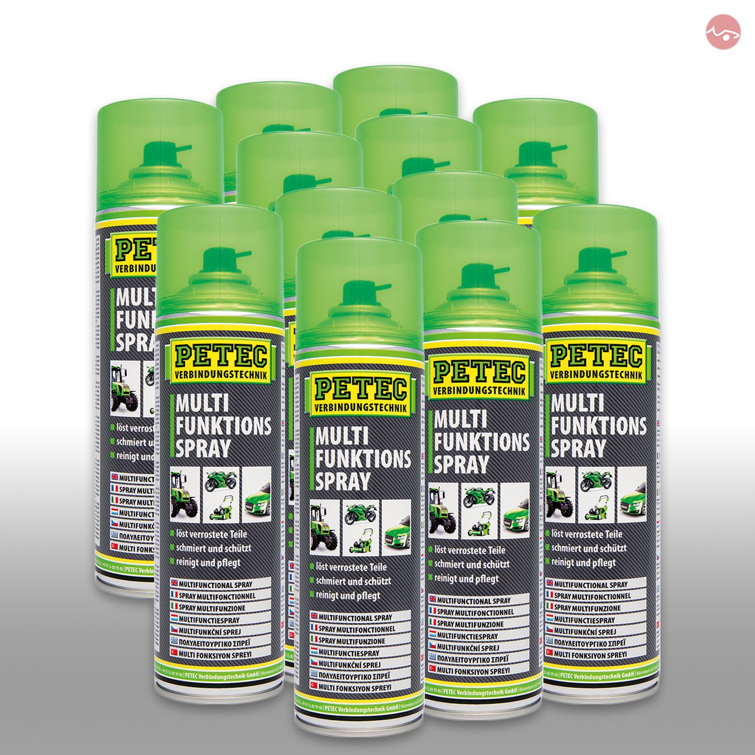 Petec_bundle 12x PETEC MULTIFUNKTIONS Spray Multi-Funktions-Spray Kontakt Löser 500 ML 71250