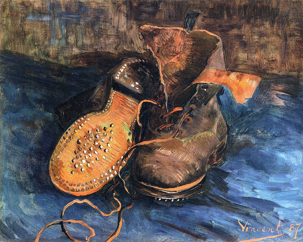 A Pair of Shoes Van Gogh reproduction premium sur papier mat d'archive