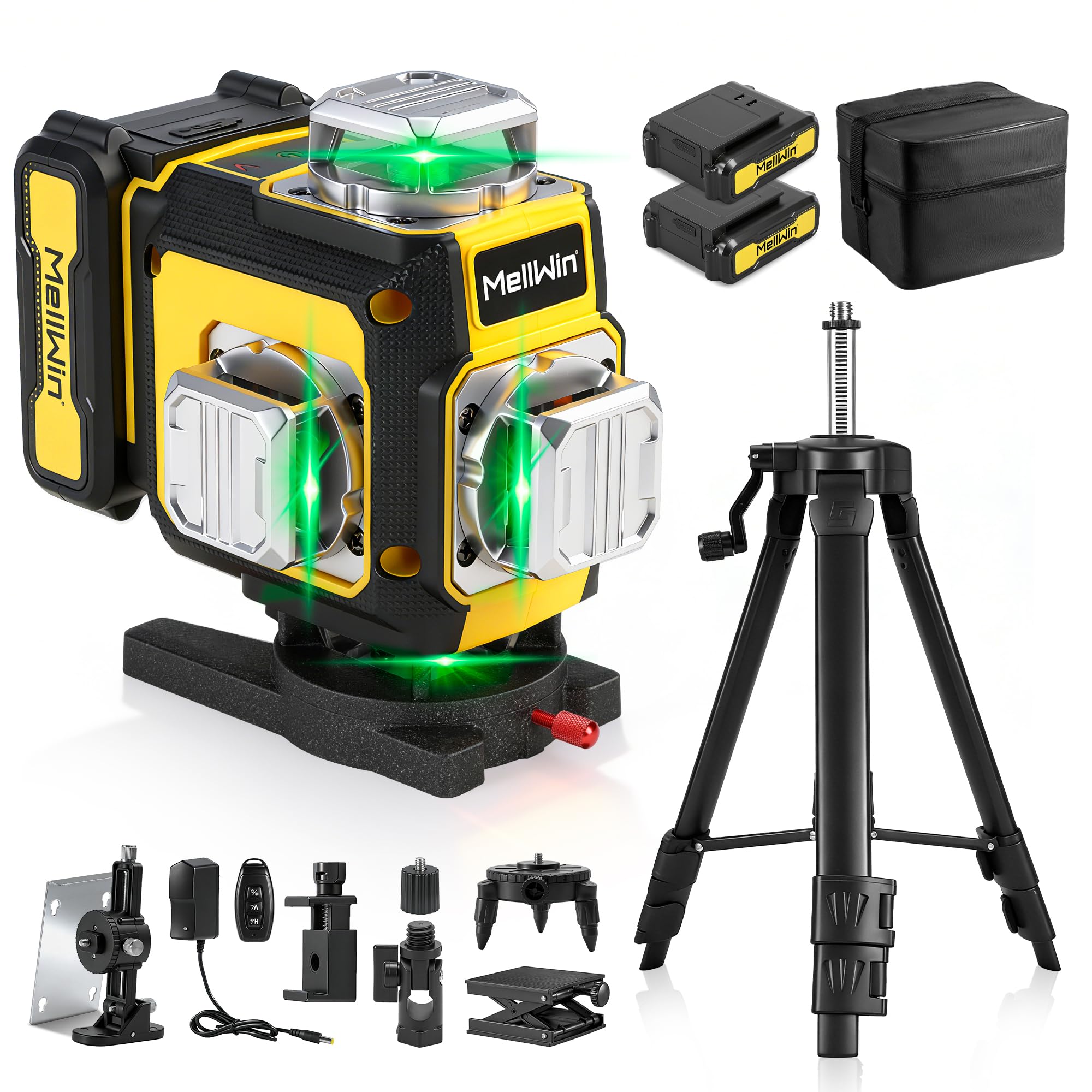 Livella laser con treppiede, Livella autolivellante 4D a 16 linee