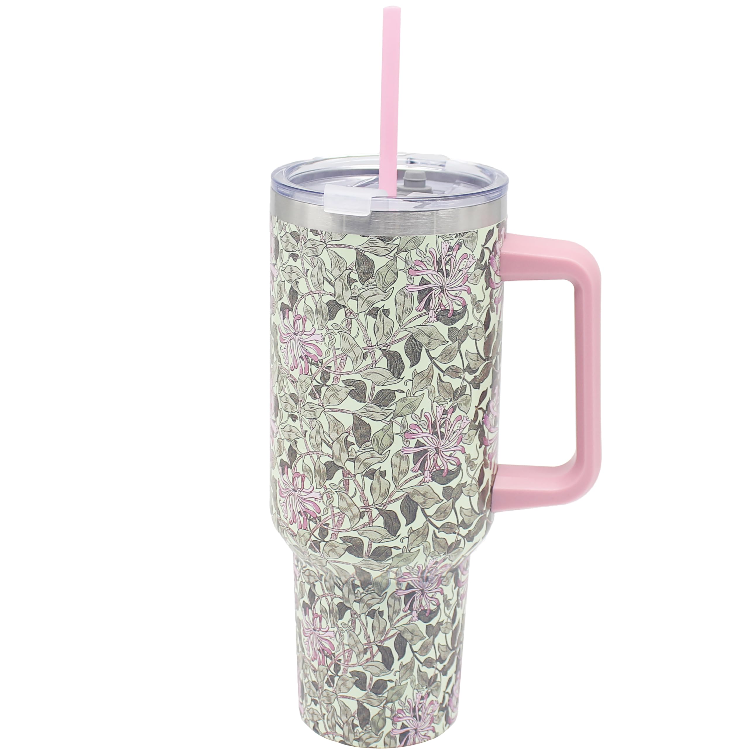 Lesser & Pavey Multicolour The Leonardo Collection William Morris Honeysuckle Double Walled Stainless Steel Drinks Cup 1200Ml For Kitchen | Lovely Coffee Cup Set For Home & Office | Coffee & Tea Cups For Enjoying Hot Drinks