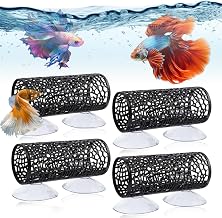 4 x Suction Cup Tunnels Hollow Tunnel for Betta Aquarium Fish Tunnel Shrimp Decoration Hideaway Aquarium Fish Shrimp Shrimp Fish Shrimp Grow