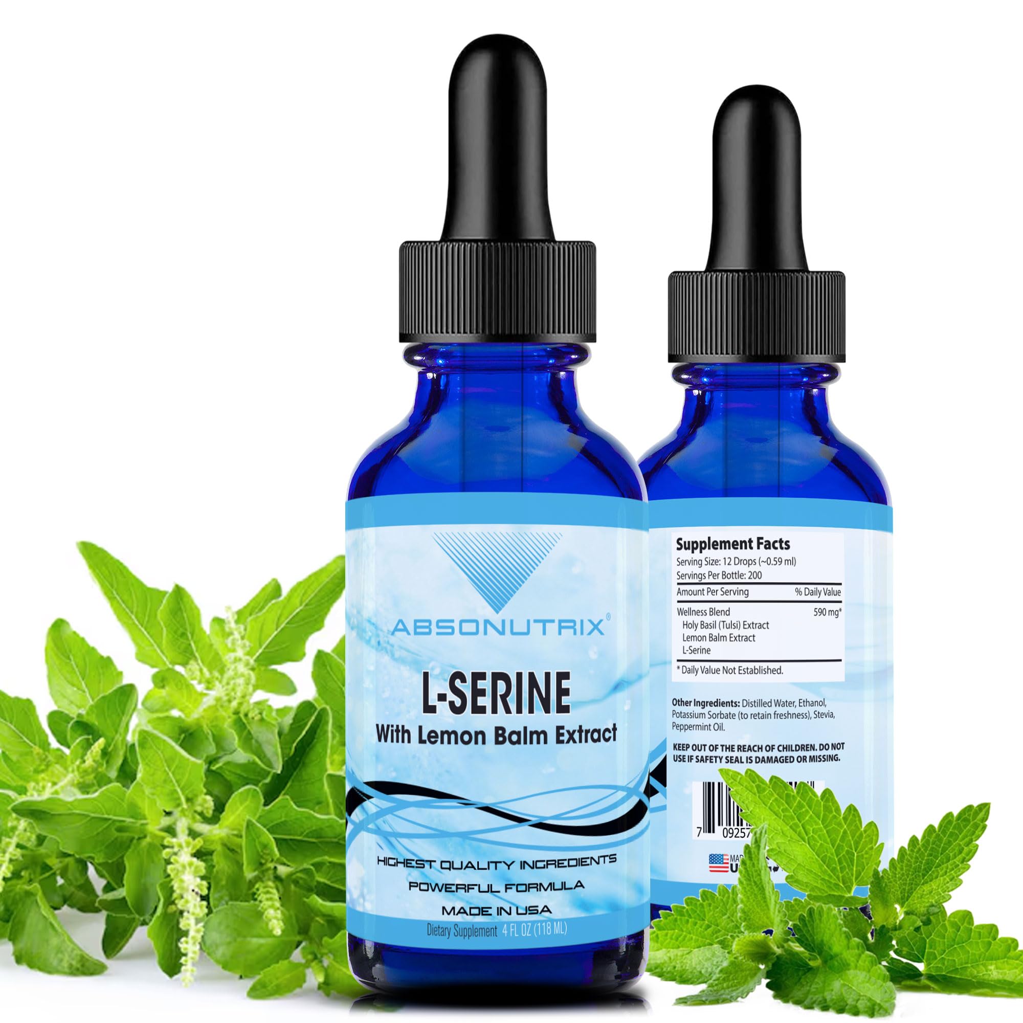 Amazon.com: Absonutrix L-Serine Complex 500 mg - 4 Oz Liquid Large