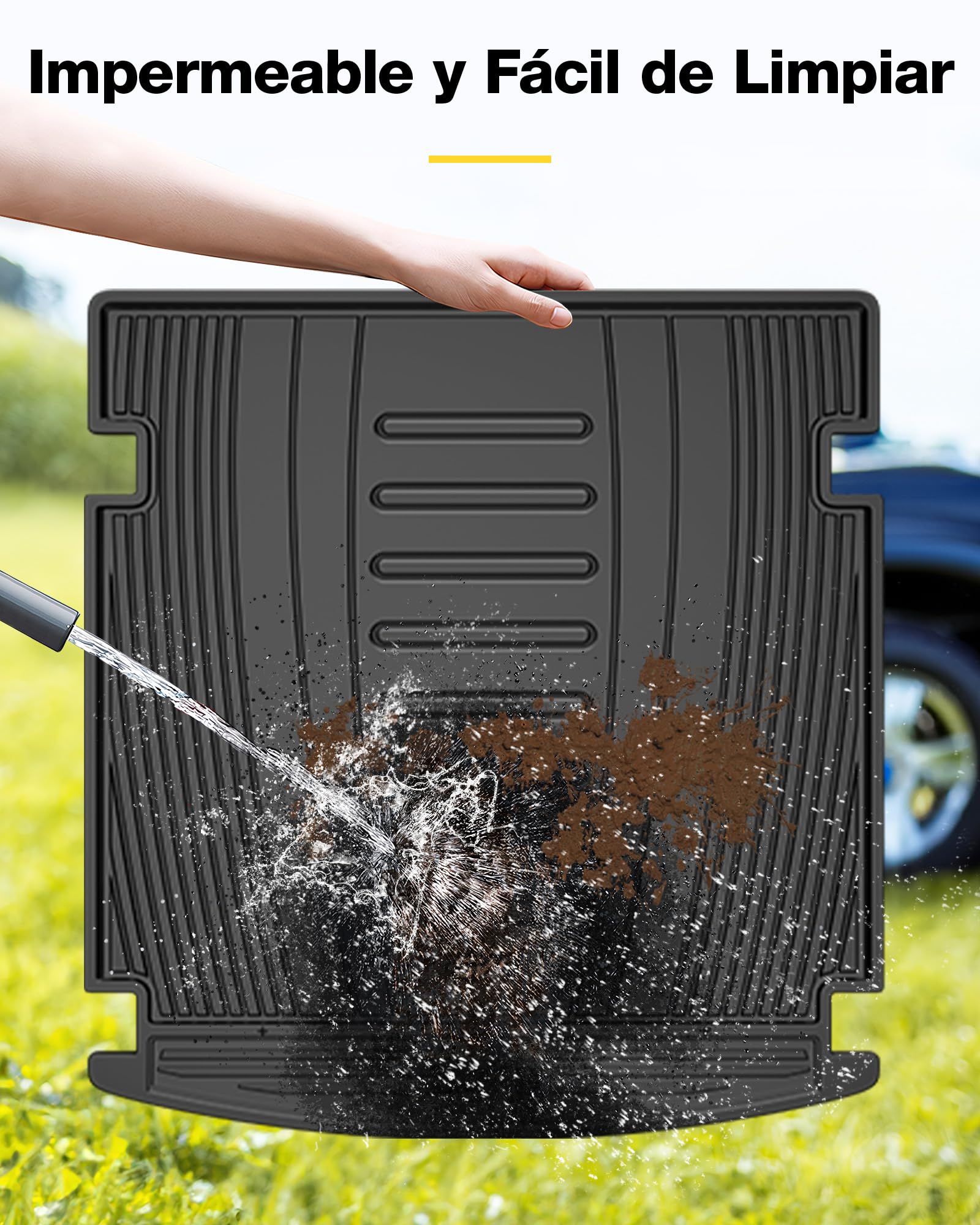 Esteras Maletero Coche Alfombrilla Para Maletero, Revestimiento Trasero