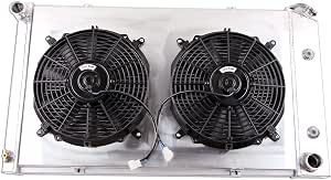DH Racing 3-Row Aluminum Radiator With Shroud & Fan For 1970-1981 Pontiac Firebird/Trans Am V8 I6 - Polished
