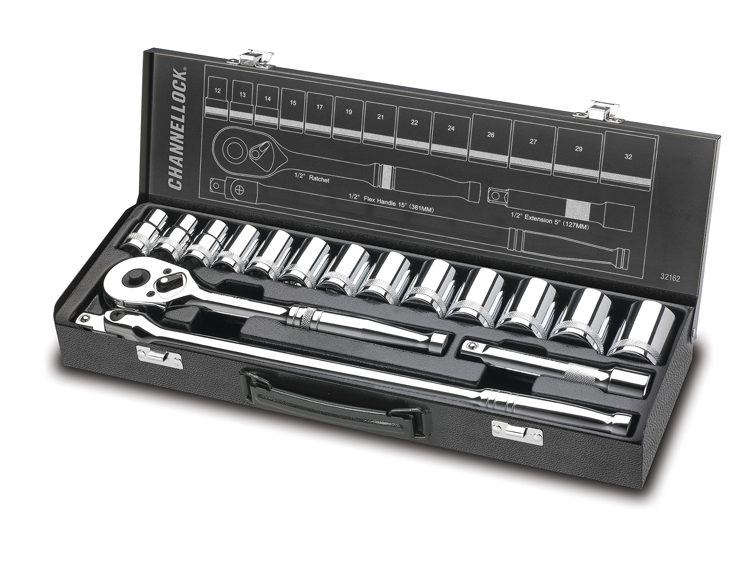 Channellock - 16-Pc 1/2 Dr Metric Set (32162) - Amazon.com
