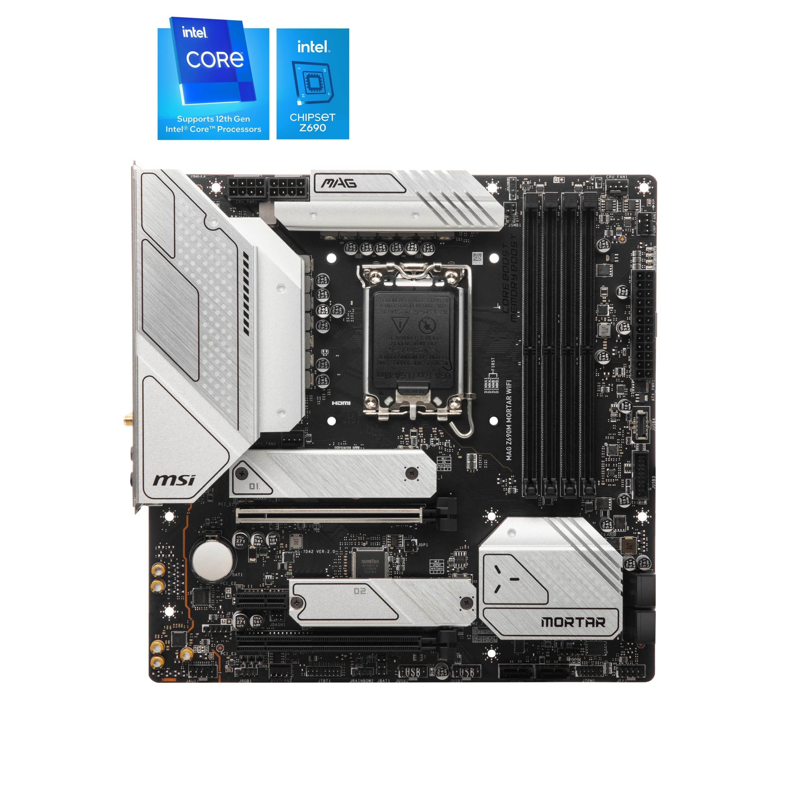 MSI MAG Z690M MORTAR WIFI Motherboard, Micro-ATX - Supports Intel