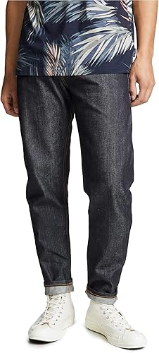 Naked & Famous Denim Jeans Easy Guy Laid Back Fit para hombre en orillo de sarga de mano izquierda