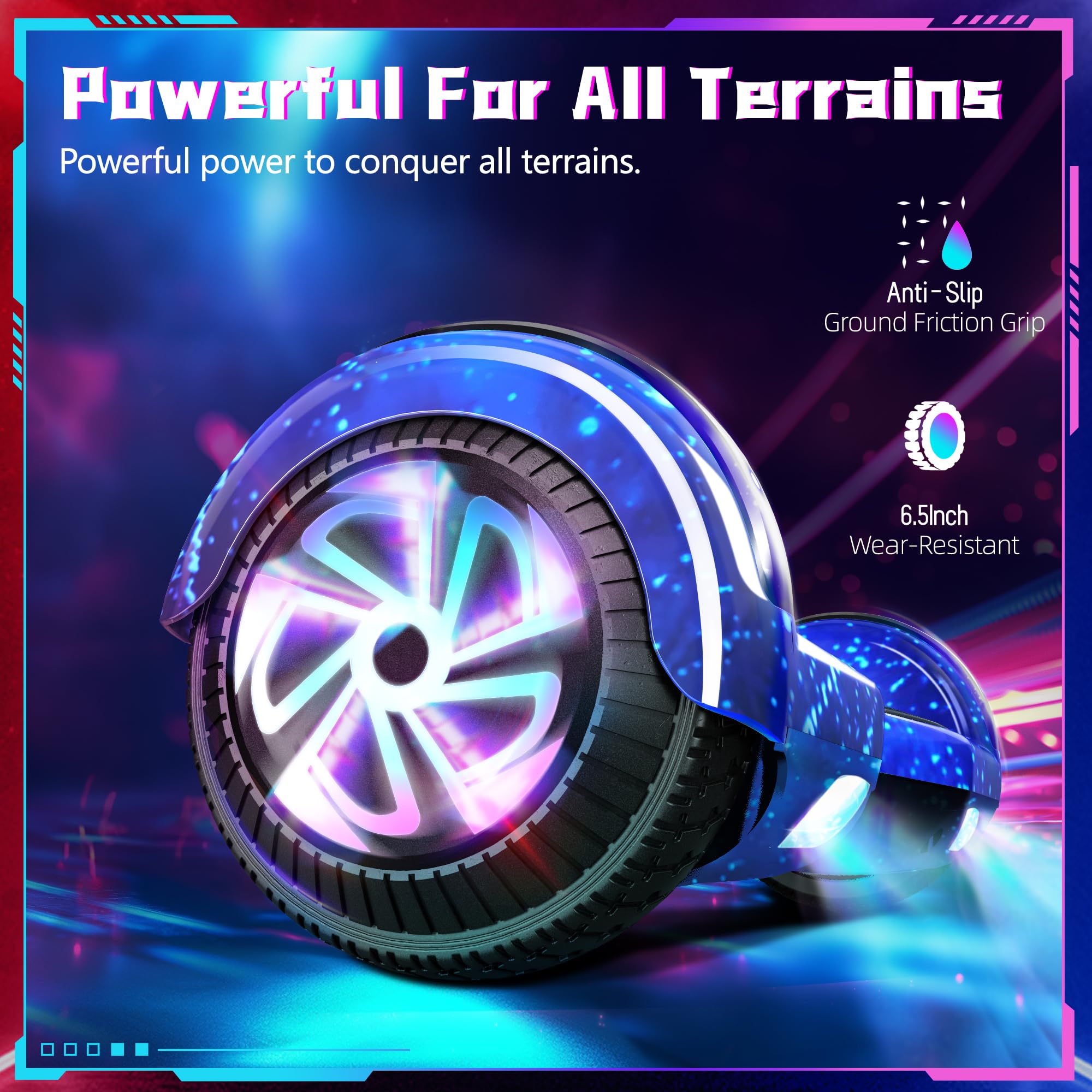 6,5 cala Hoverboards elektryczne samobalansujący wbudowany Bluetooth dla dzieci