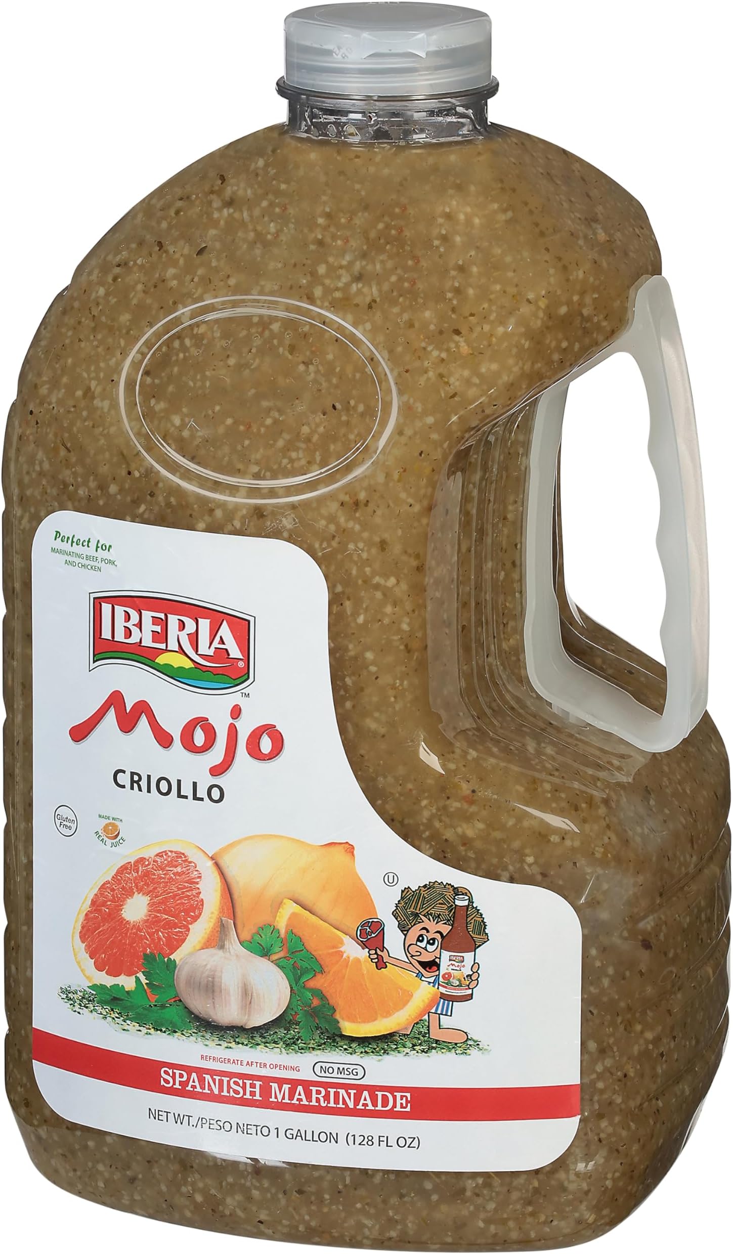 Mojo Criollo, Spanish Marinade Perfect for Marinating Chicken, Beef & Pork, Made With Real Orange Juice, 128 Fl Oz