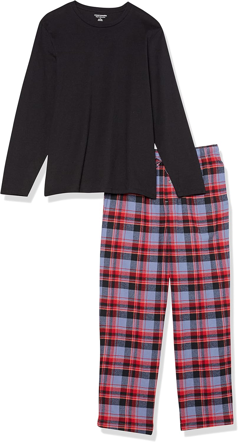 Amazon Essentials Men's Flannel Pant and Long-Sleeve T-Shirt Pajama Set - Image 6