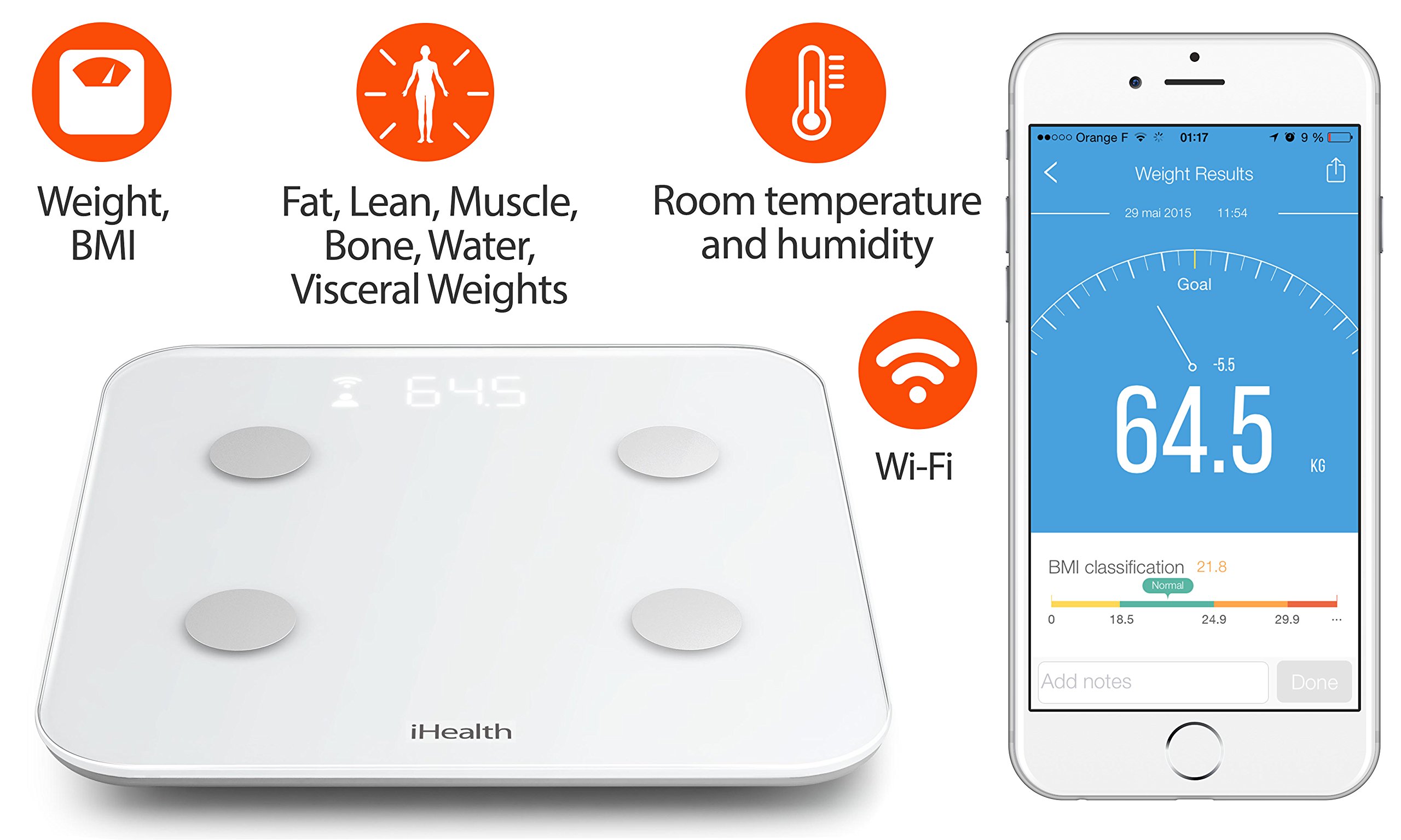iHealth Báscula de Baño - 1 Báscula