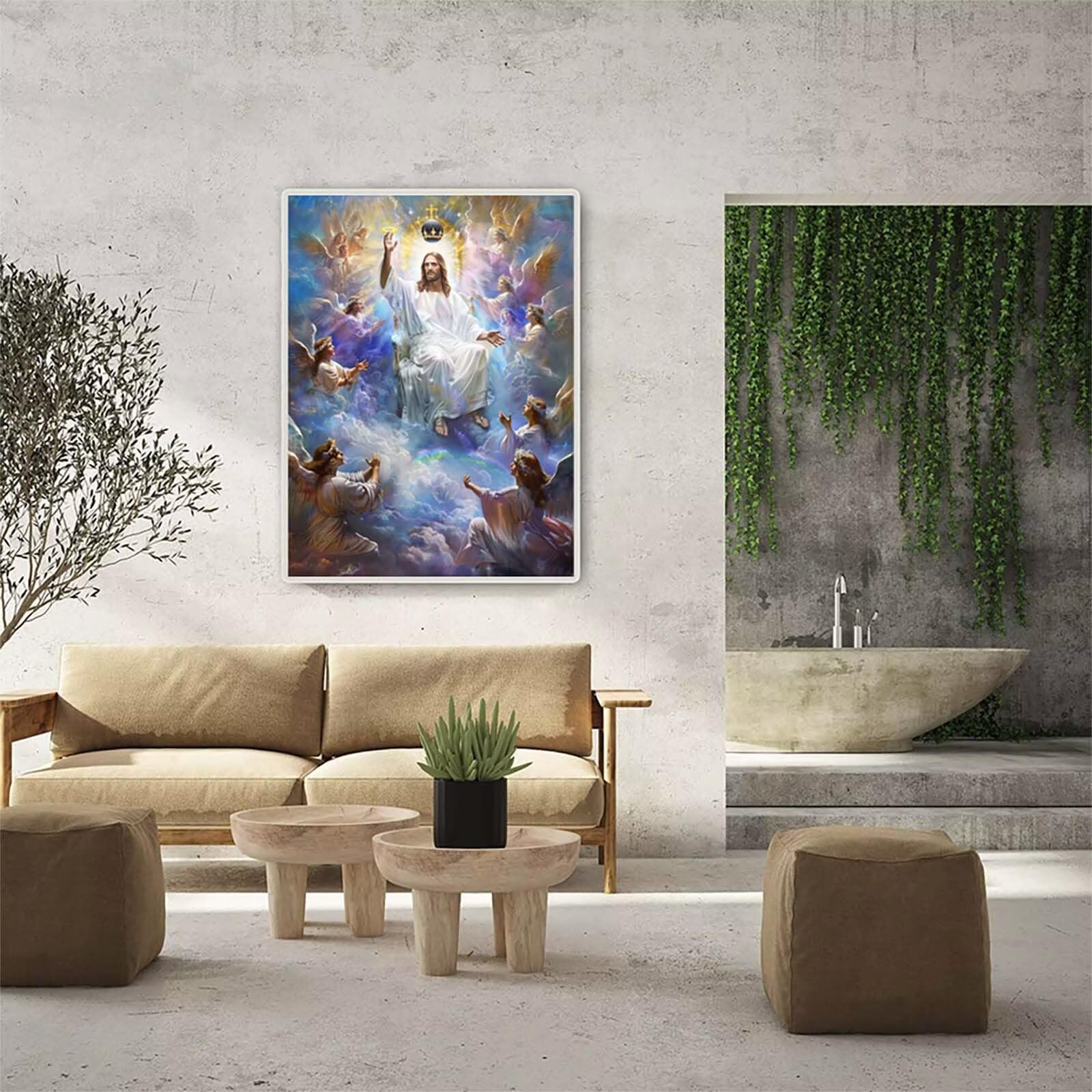 Dio Diamond Painting Adulti 60x80cm, 5D Diamond Painting Kit A-3076