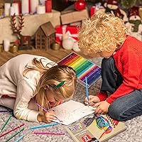 Vista 6 de KALOUR - 72 lápices de colores para libros de colorear para adultos, núcleo suave, ideal para dibujo, mezcla y sombreado, juego de lápices