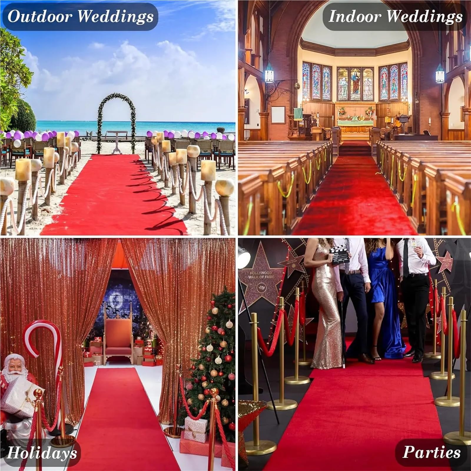 Hochzeitsteppich Weiß Rot Hochzeit Teppich Hotel Runway Vorschlag Party Dekoration