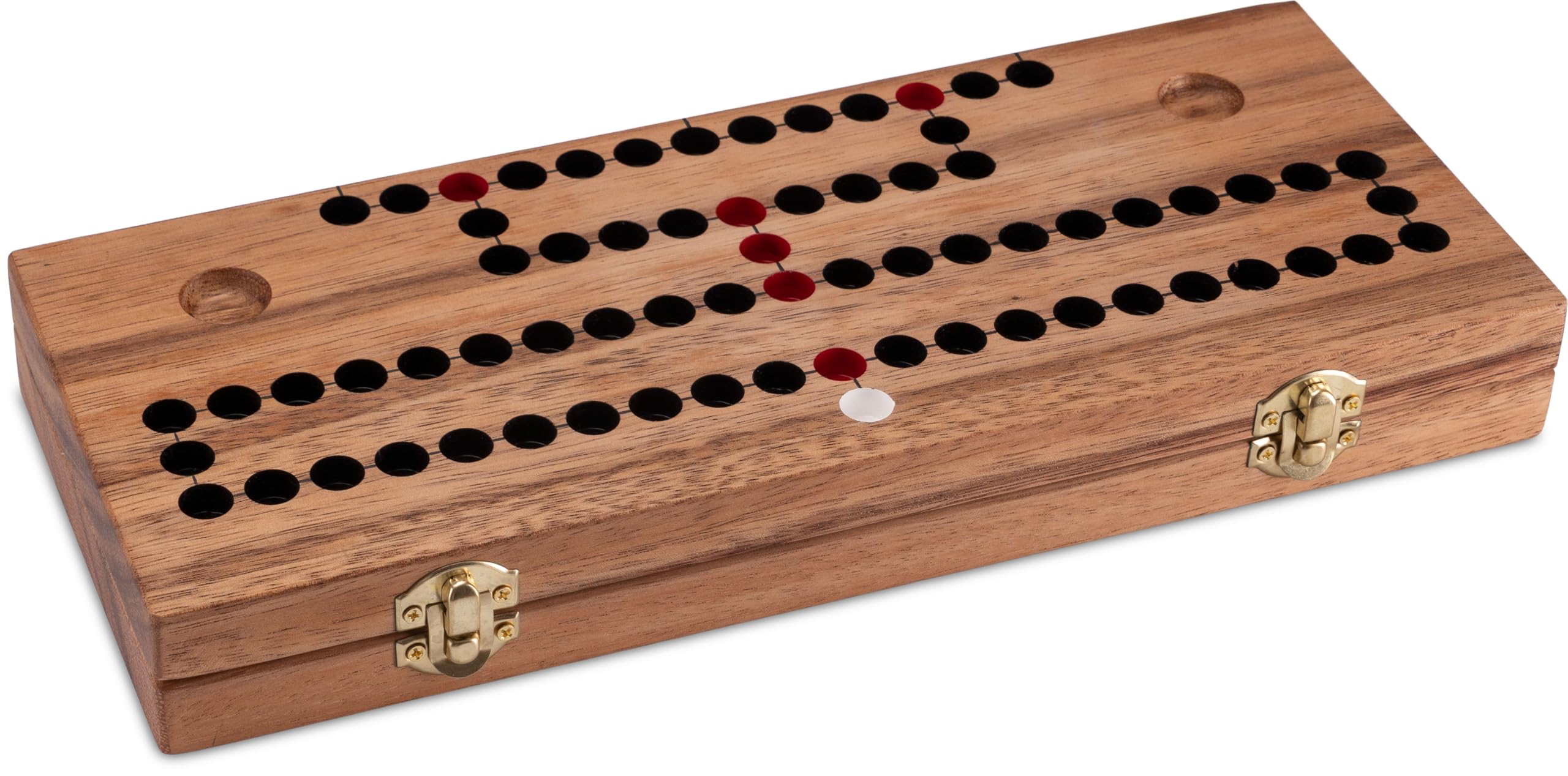 LOGOPLAY Blocus pour 2 à 6 joueurs avec fermeture en métal - Plateau de jeu 26 x 33 cm pliable