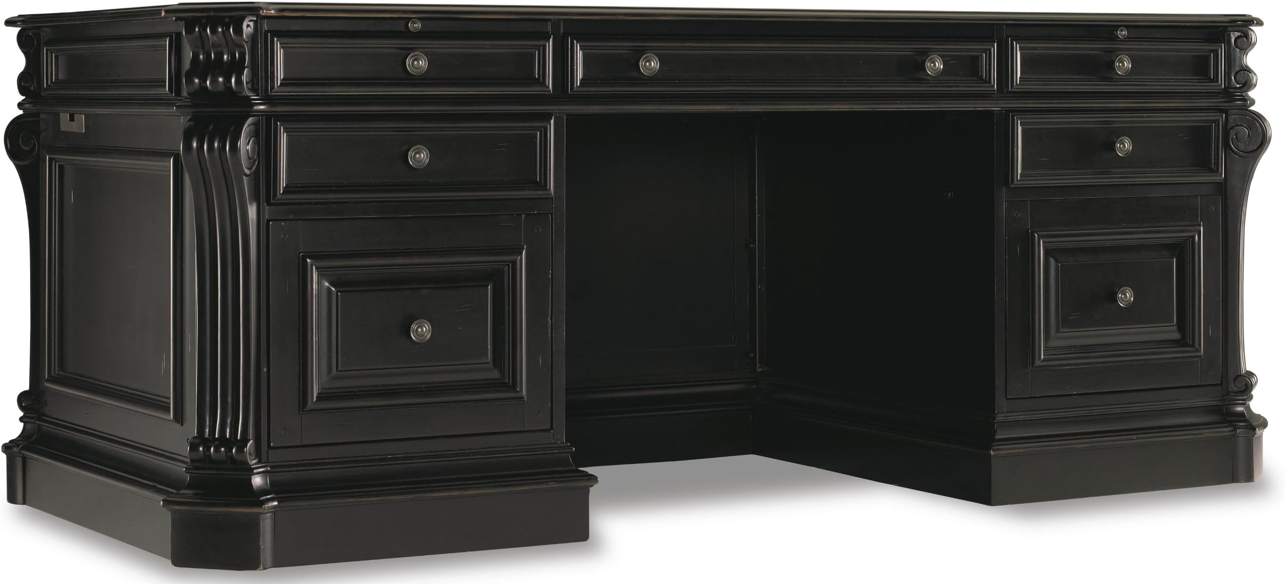 Hooker Furniture Telluride 76" Executive Wood Desk with