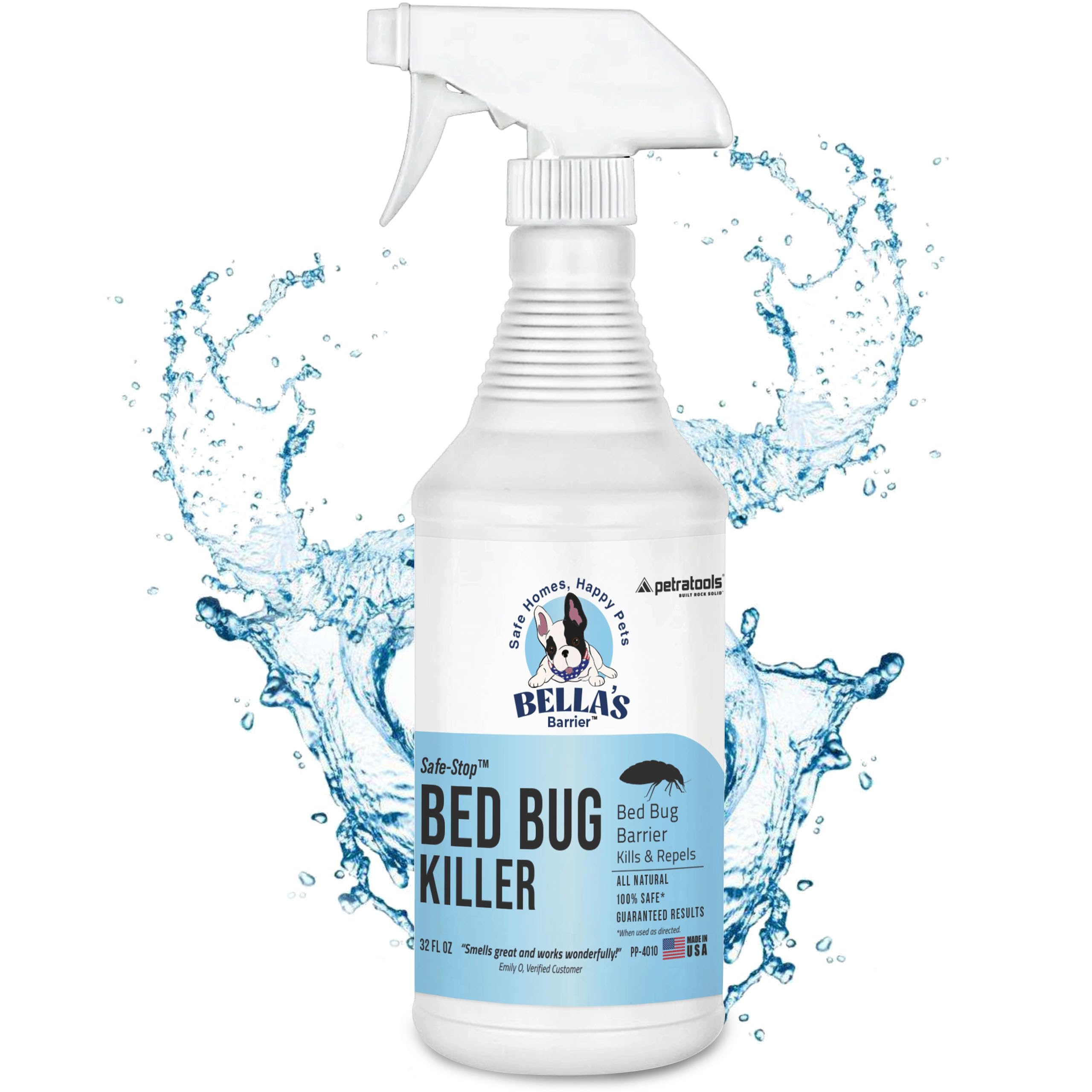 Photo 1 of Bella's Barrier Bed Bug Killer, Bed Bug Spray, Bedbugs Killers Treatment, Bedbug Sprays to Eliminate Cockroaches, Bed Bug Repellent & Bed Bug Spray Killer - (32oz) 32 Fl Oz (Pack of 1)