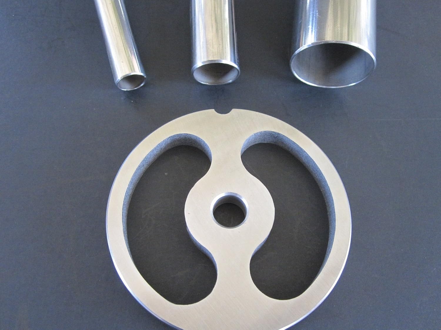 Meat Grinder Set 9-pc Plates Knives Sausage Tubes Size #22