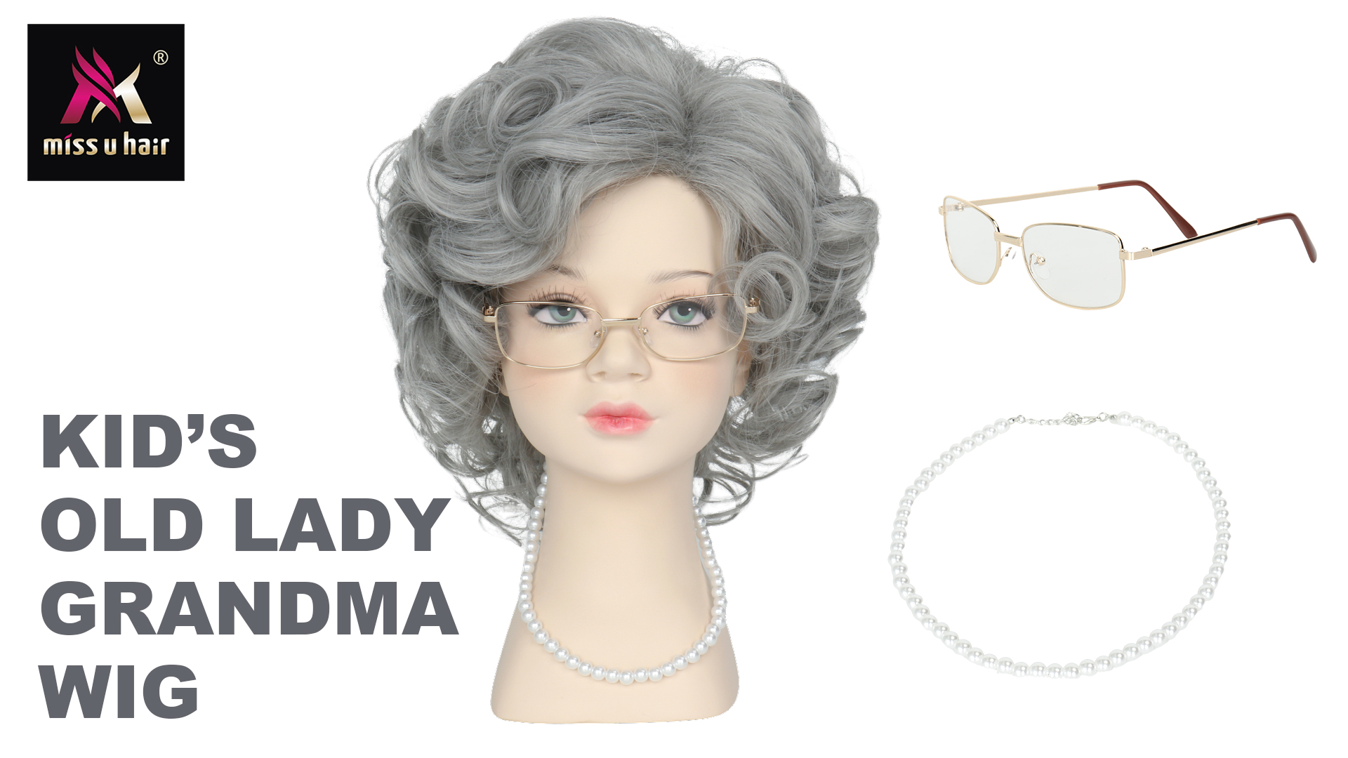 帽子 grandma Amazon.com: Cupohus Old Lady Costume Set Grandma Wig Granny