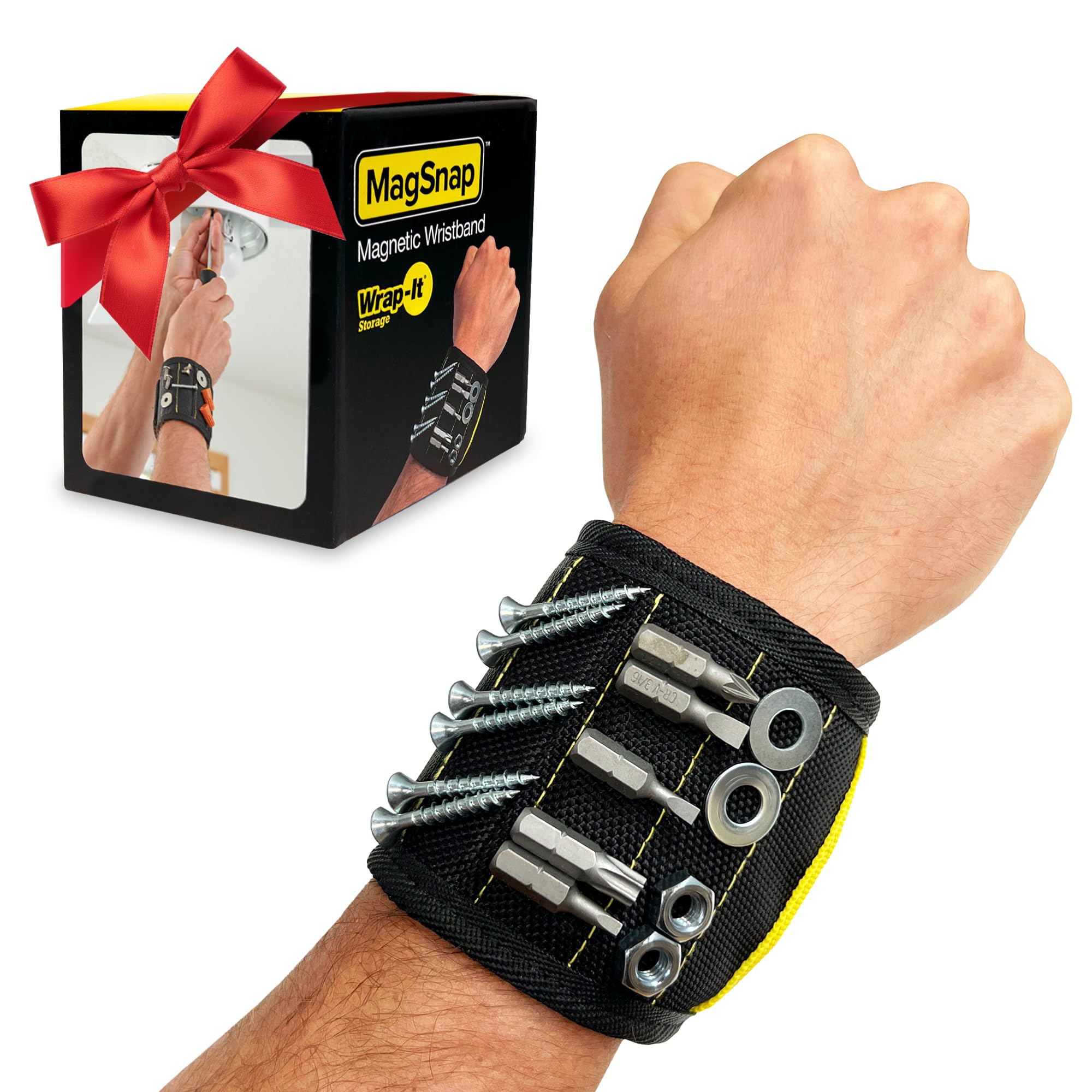 Amazon | Wrap-It Storage MagSnap 磁気リストバンド - ブラック