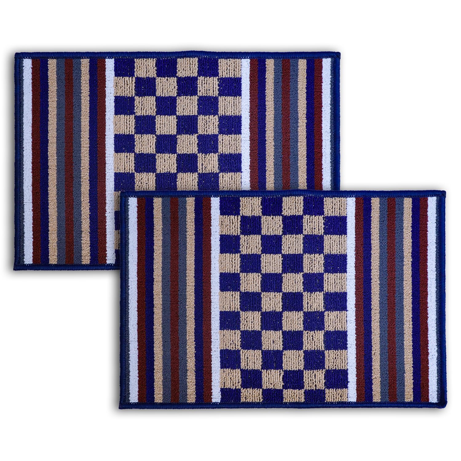 Status Contract Anti Slip Front Monsoon Doormat (38x58cm)| Living Room Rug |Polypropylene Floor Mat for Home|Essential Small Rug for Office, Bedroom & Kitchen|- Pack of 2, Rectangular (Blue) (B0D7CC6H6L) Amazon Price History, Amazon Price Tracker