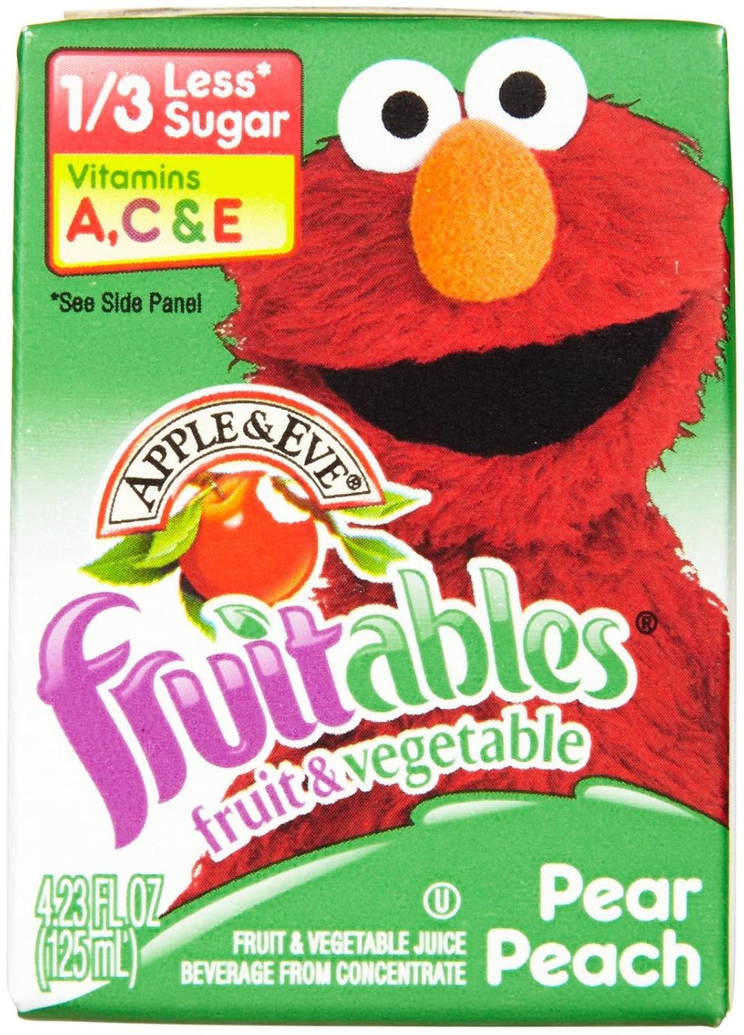 Apple & Eve Sesame Street Juice Boxes Pear Peach 4.25 oz 8 ct Fruit Juices