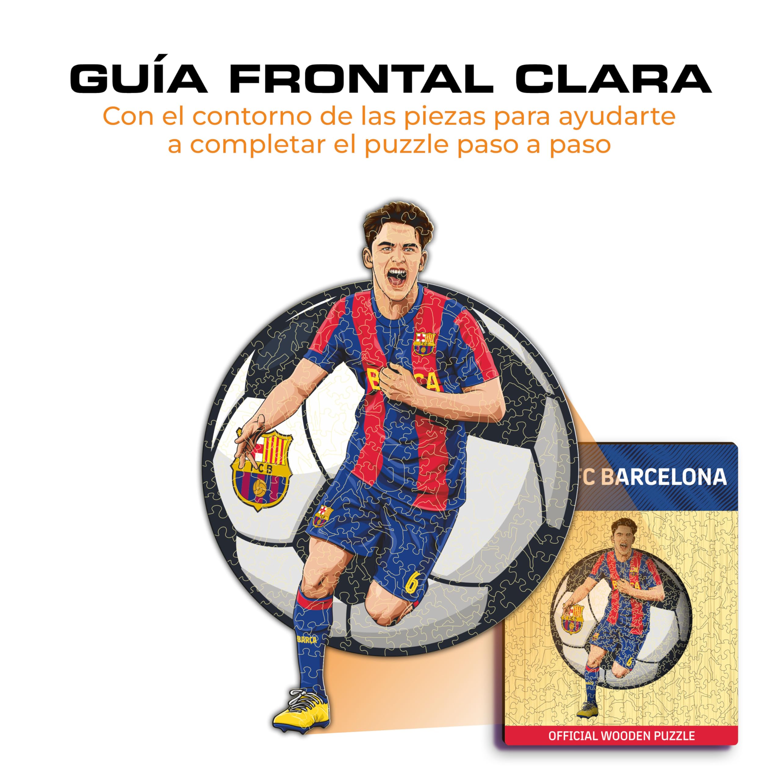 Iconic Puzzles - GAVI, Barcelona, ​​Producto Oficial, Puzzles de Madera para Adultos y Niños, Madera 100% Sostenible, Tamaño M 270 Piezas