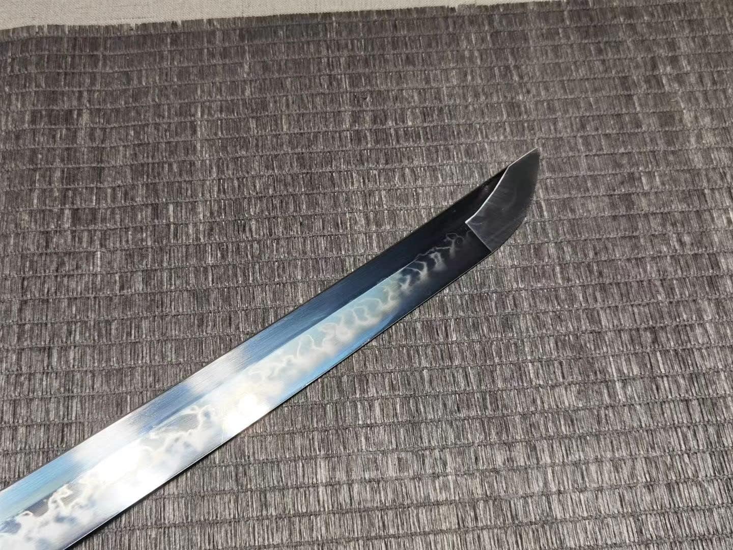 HERO SWORD Hand Forged Clay Tempered T10 Steel SAKA Choji Hamon Katana Wolf Sword Razor Sharp Japanese Samurai Sword