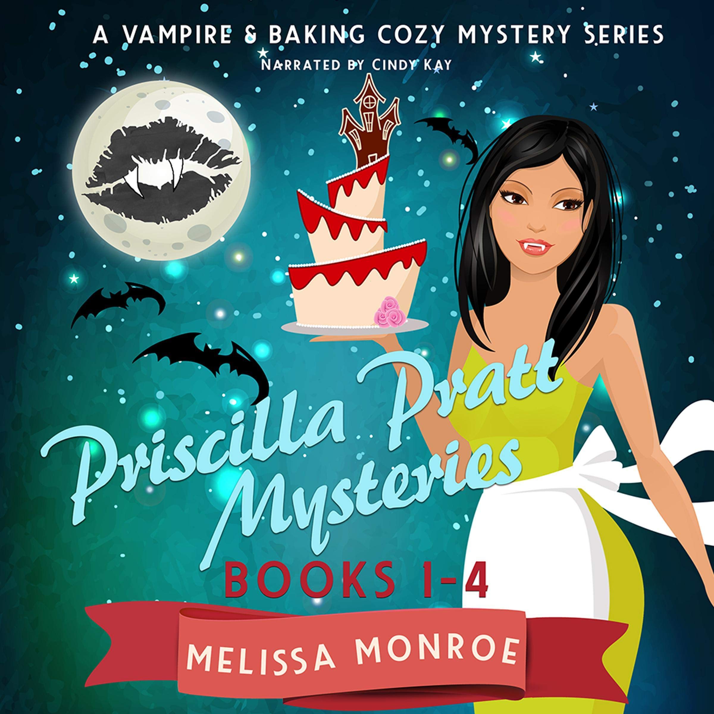 Cover art for Priscilla Pratt Mysteries Box Set #1-4: A Vampire & Baking Cozy Mystery Series Box Set