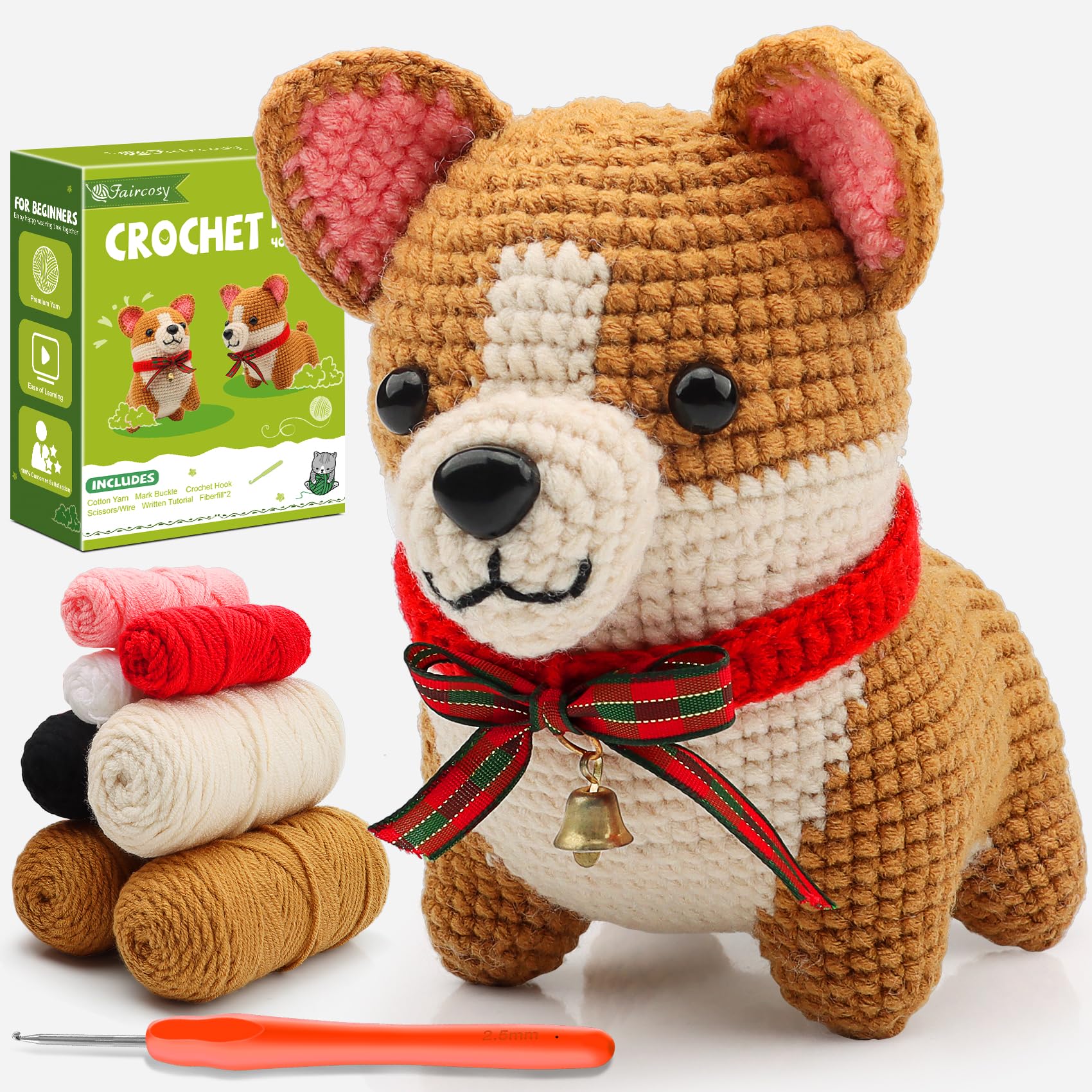 Amazon.com: Faircosy Animal Crochet Kit for Beginners: Includes
