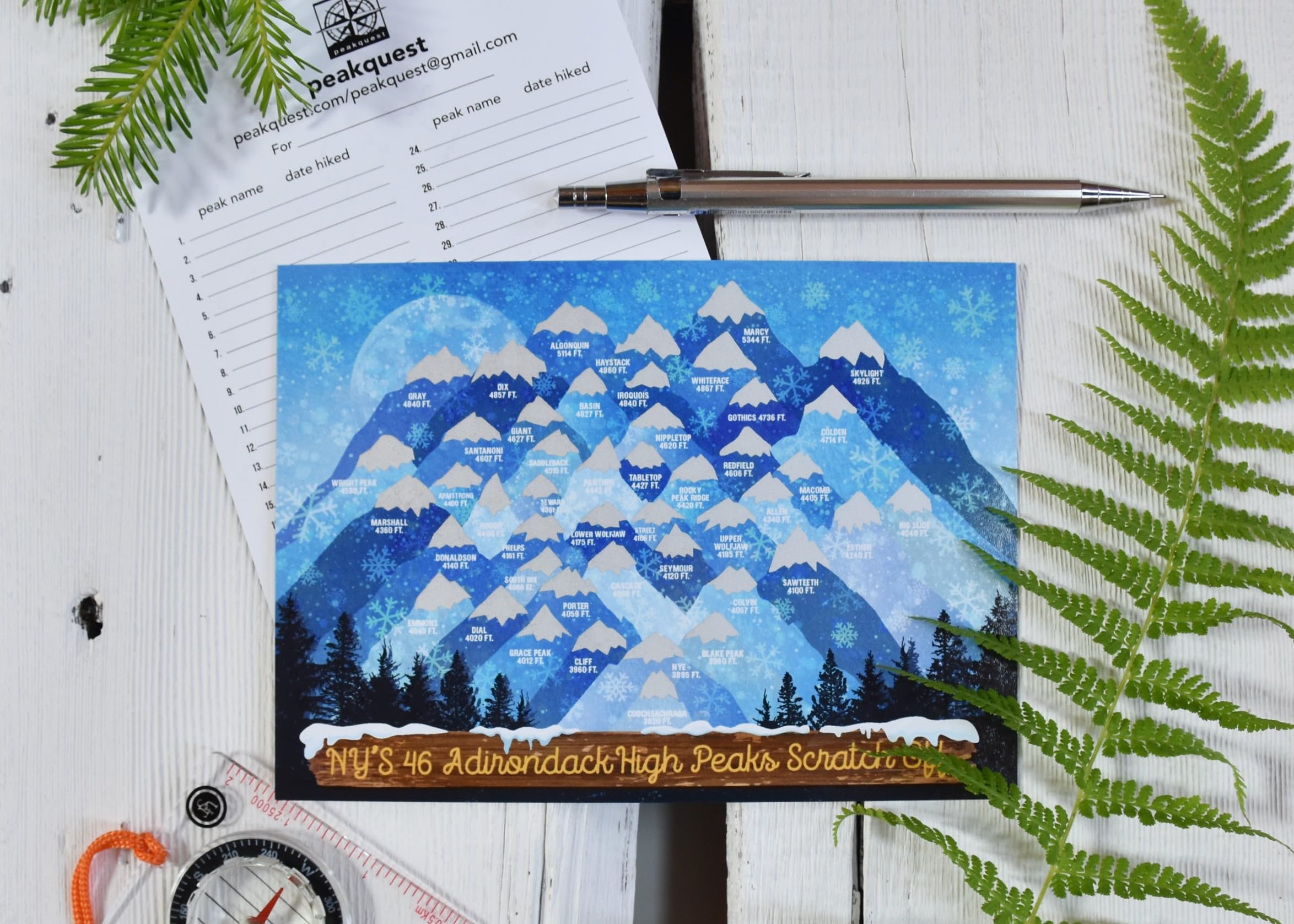 Adirondack Hiking Logbook: High Peaks / 46er Journal Or Diary By T. M