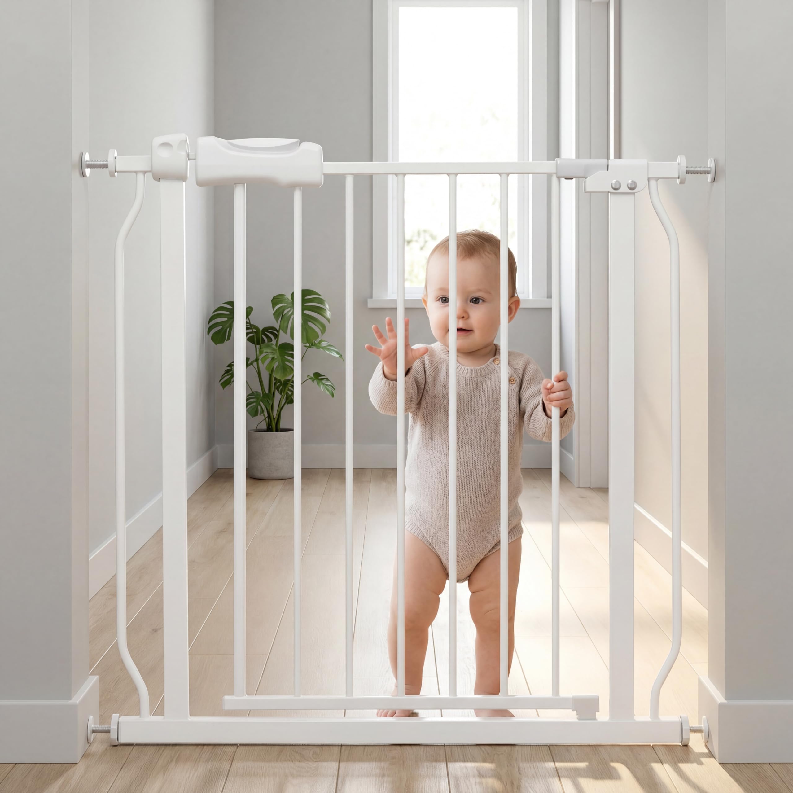 View 1 of *** Missing pieces*** 29-34 Inch Extra Wide Baby Gates for Doorways Stairs Hallway