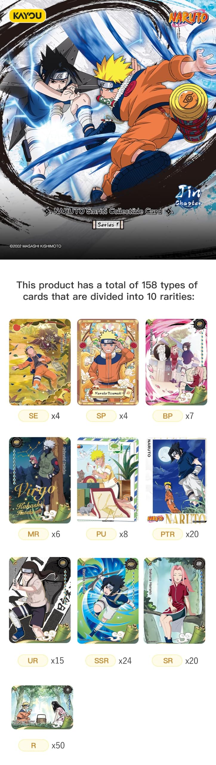 Amazon.co.jp: KAYOU NARUTO Smriti ナルトカード Chapter Jin1英語SEA