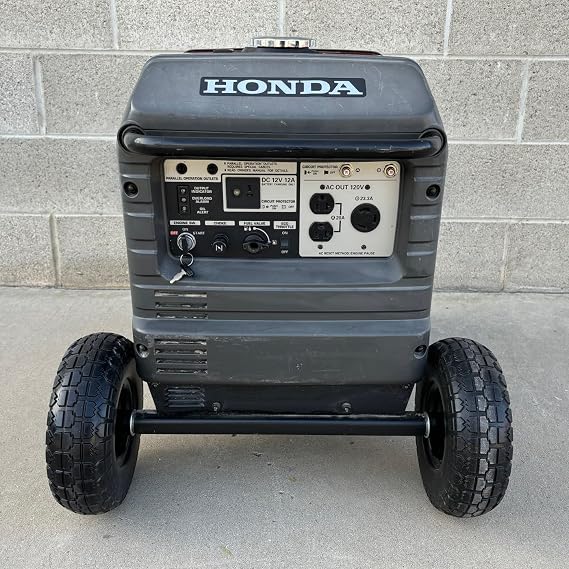 Autoworks All Terrain Wheel Kit - Fits Honda EU3000is Generator, Solid Tires