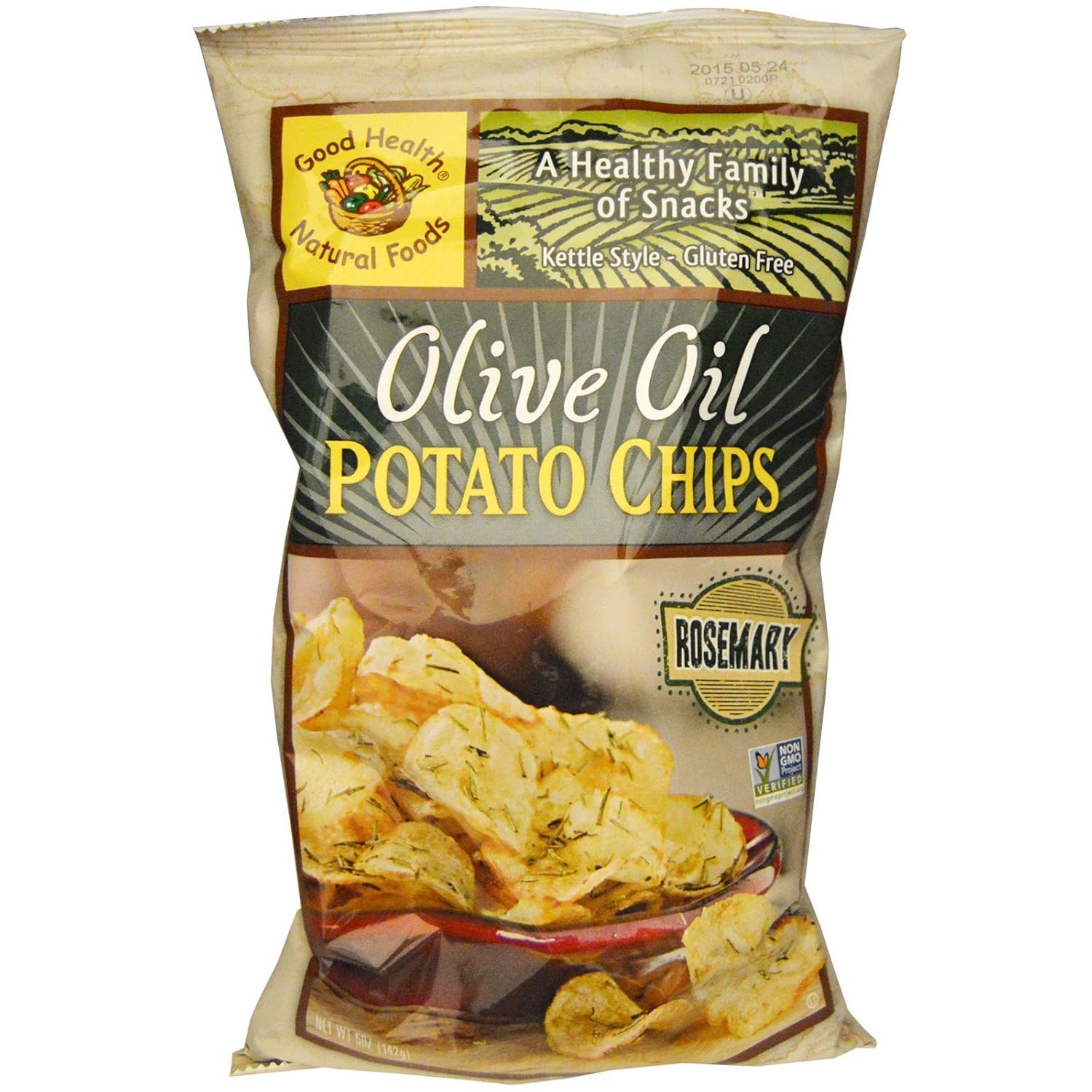 Good Health Natural Foods, Olive Oil Potato Chips, Rosemary