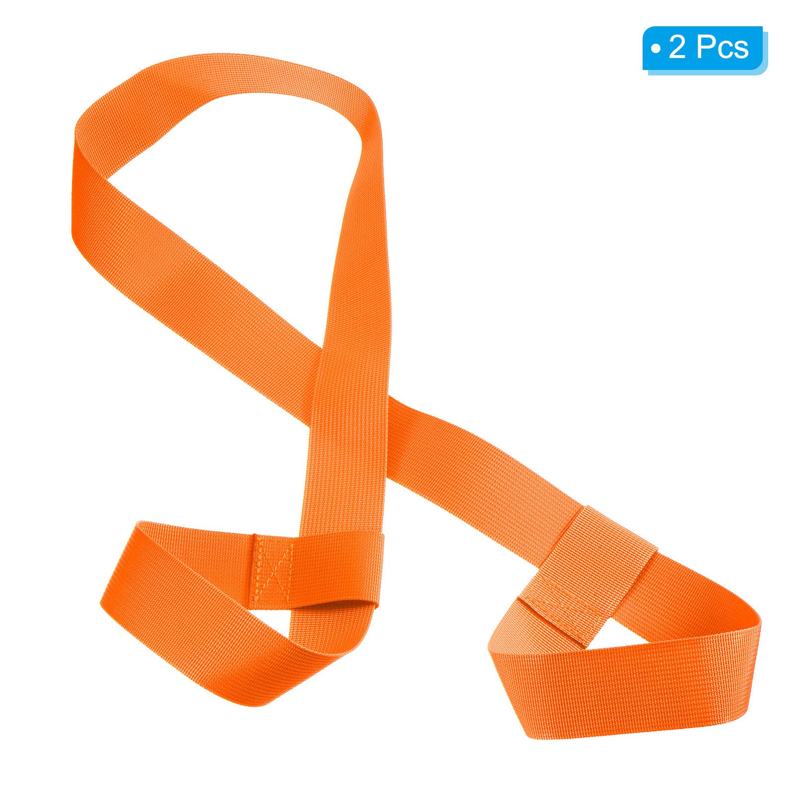 PATIKIL 126cmx3.8cm Cinghia Portasci 2pz Snowboard Scarpone Trasporto Cinghia Spalla Cinghia Tracolla Guinzaglio per Scarponi Sci Pattini Rotelle Trasporto Tavole Oga Tappetini Arancione