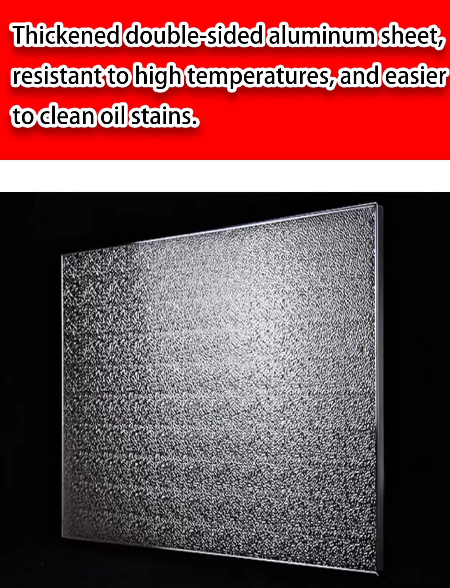 Escudo de aluminio para cocina, resistente a altas temperaturas y al fuego, protector contra salpicaduras para encimera de cocina, quemador de gas, horno y refrigerador