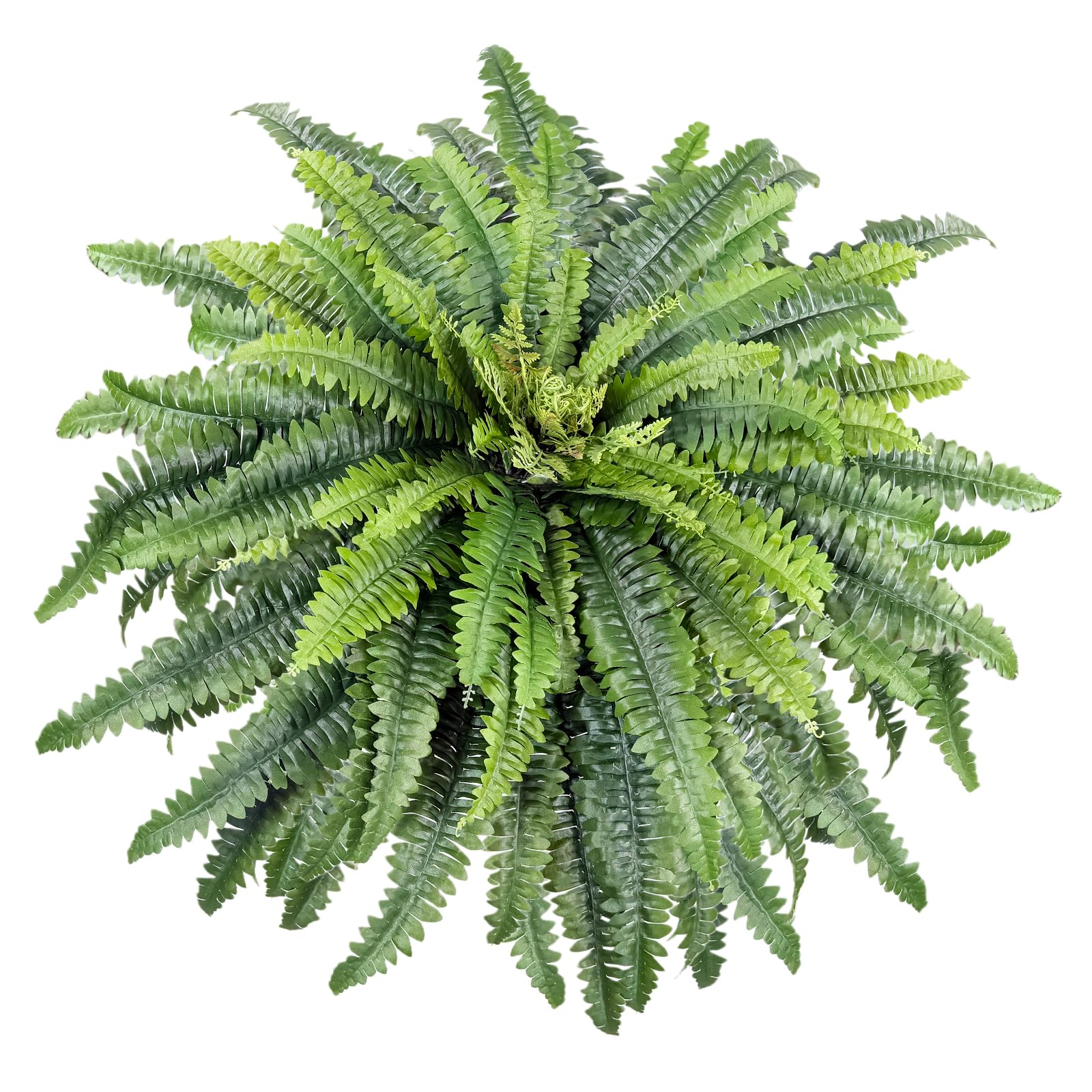 Forestwave Artificial Ferns for Outdoors and Indoors, 45" Fake Ferns Artificial Plants Large, 57 Fronds Boston Fern UV Resistant Faux Greenery