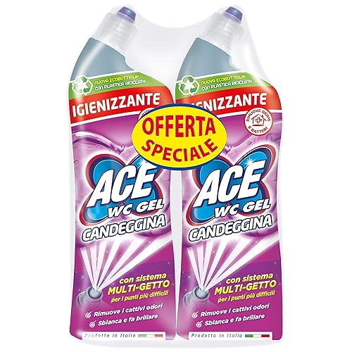 Immagine del prodotto ACE WC GEL Multigetto Candeggina Igienizzante, 2 Confezioni da 700ml