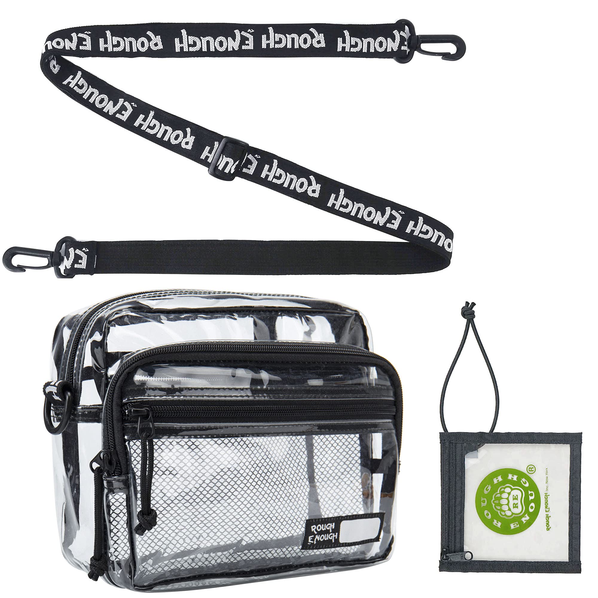 Buy Rough Enough Clear Crossbody Bag Fanny Pack for Women Girls Mens